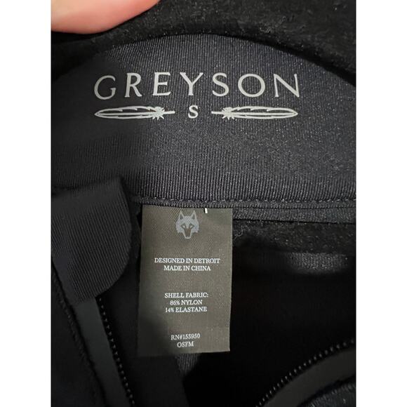 Greyson Women's Halley Quarter Zip Activewear Turtleneck in Shepherd Black SZ S - Picture 8 of 15